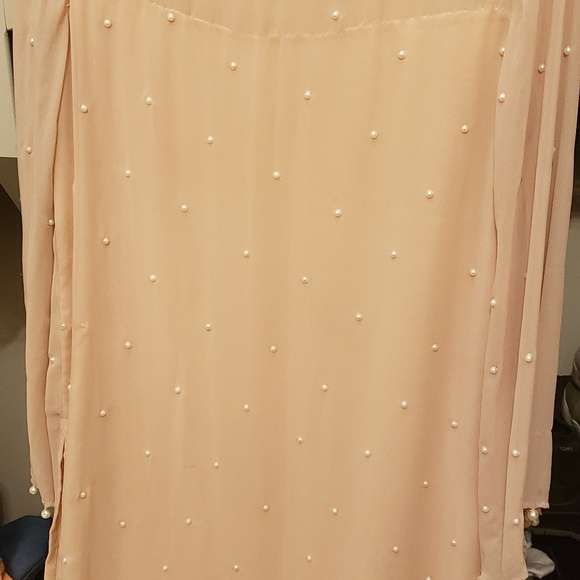Kameez sz M/L Beige/peach pearls - Picture 10 of 10